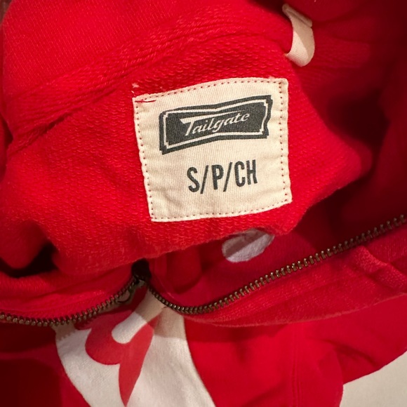 Phillies Tailgate 1/4 zip sweatshirt 100% cotton - Picture 2 of 7